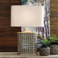 Deondra - Gray - Metal Table Lamp