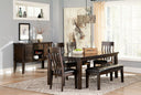 6 Pc. Table, 4 Chairs, Bench