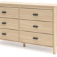 Cabinella - Tan - Six Drawer Dresser