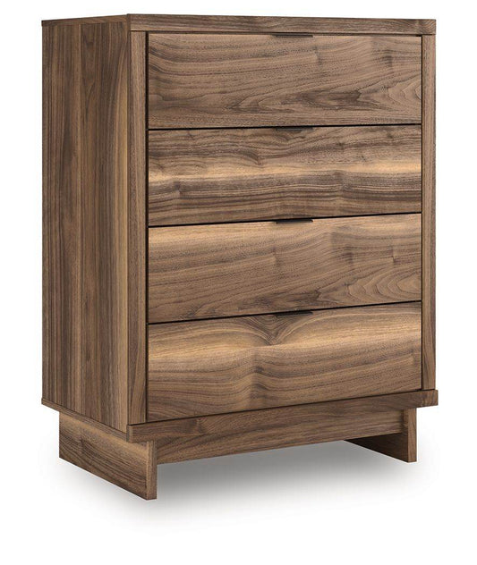 Chirason - Brown - Four Drawer Chest - Forward Furniture