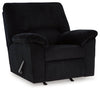 SimpleJoy - Rocker Recliner - Fabric - Onyx