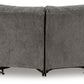 Museum - Pewter - 2-Piece Reclining Sectional With Raf Reclining Loveseat - Fabric