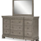 Lexorne - Gray - Dresser And Mirror