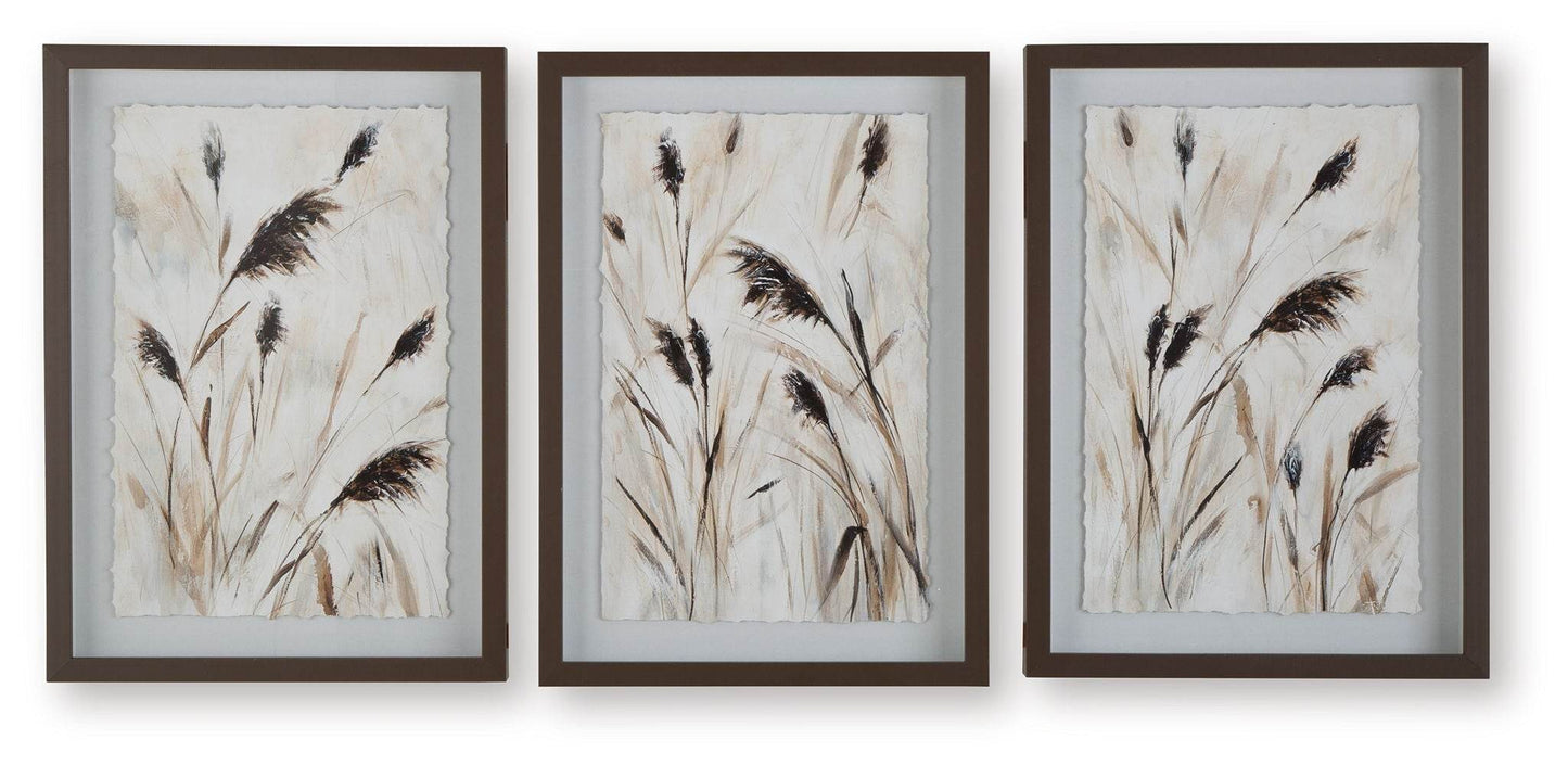 Honslow - Brown / Black / White - Wall Art Set (Set of 3) - Forward Furniture