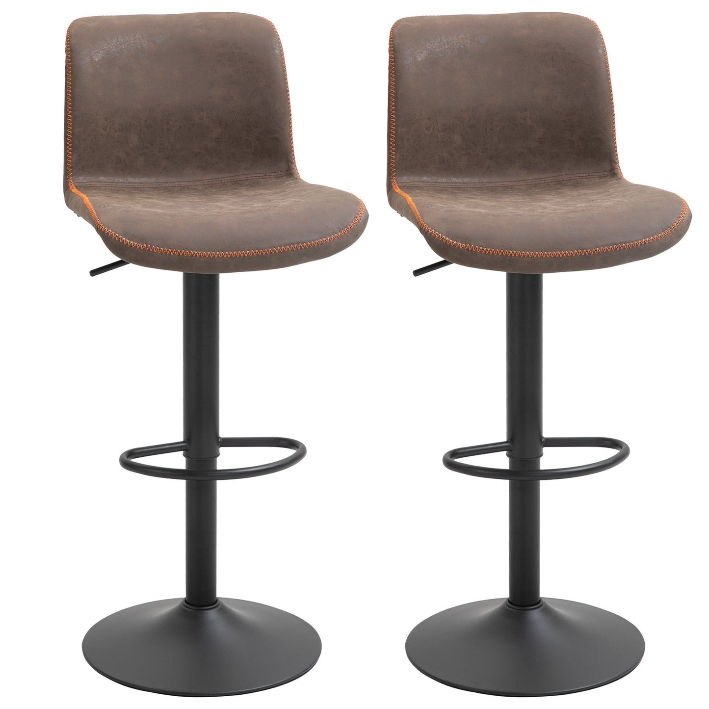 Swivel Counter-Height Bar Stools Set of 2 - Brown