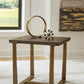 Balintmore - Brown / Gold Finish - Rectangular End Table