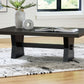 Galliden - Black - Rectangular Cocktail Table