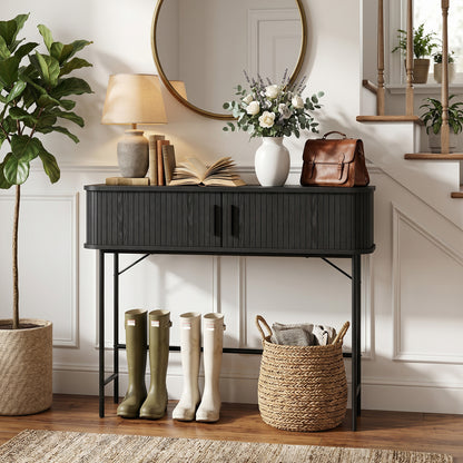 Narrow Console Table with Storage
