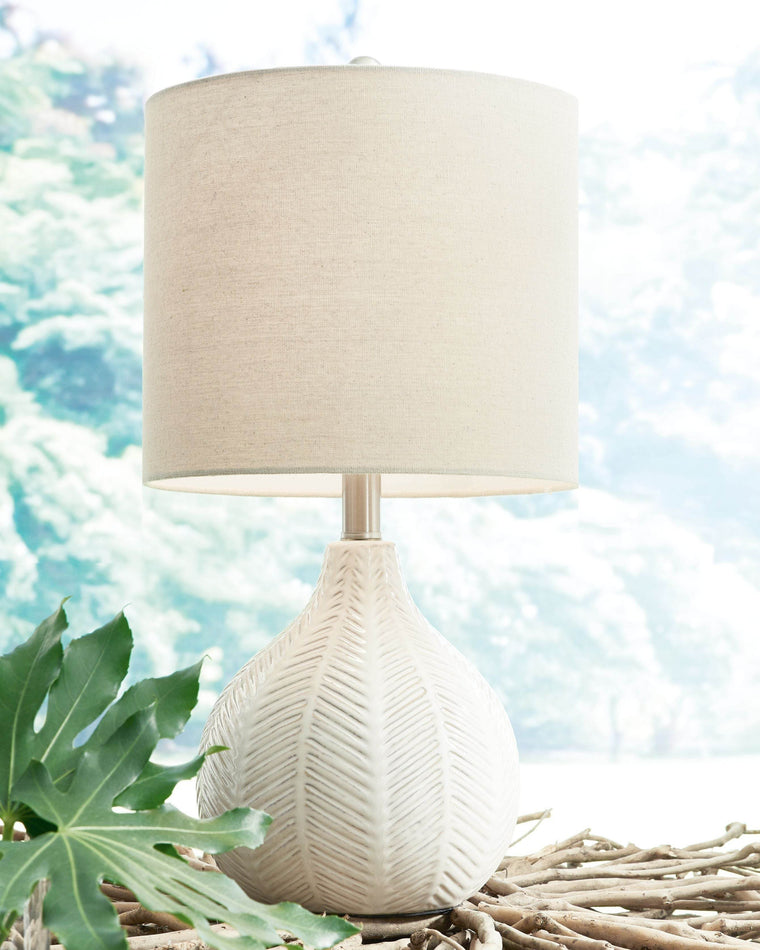 Rainermen - Off White - Ceramic Table Lamp - Forward Furniture