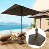 Patio Umbrella Base Holder, Heavy Duty Outdoor Umbrella Stand Base, Poolside, Brown