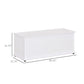 39.5" Storage Bench Chest with Flip-Top Lid - White