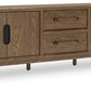 Roanhowe - Brown - Extra Large TV Stand