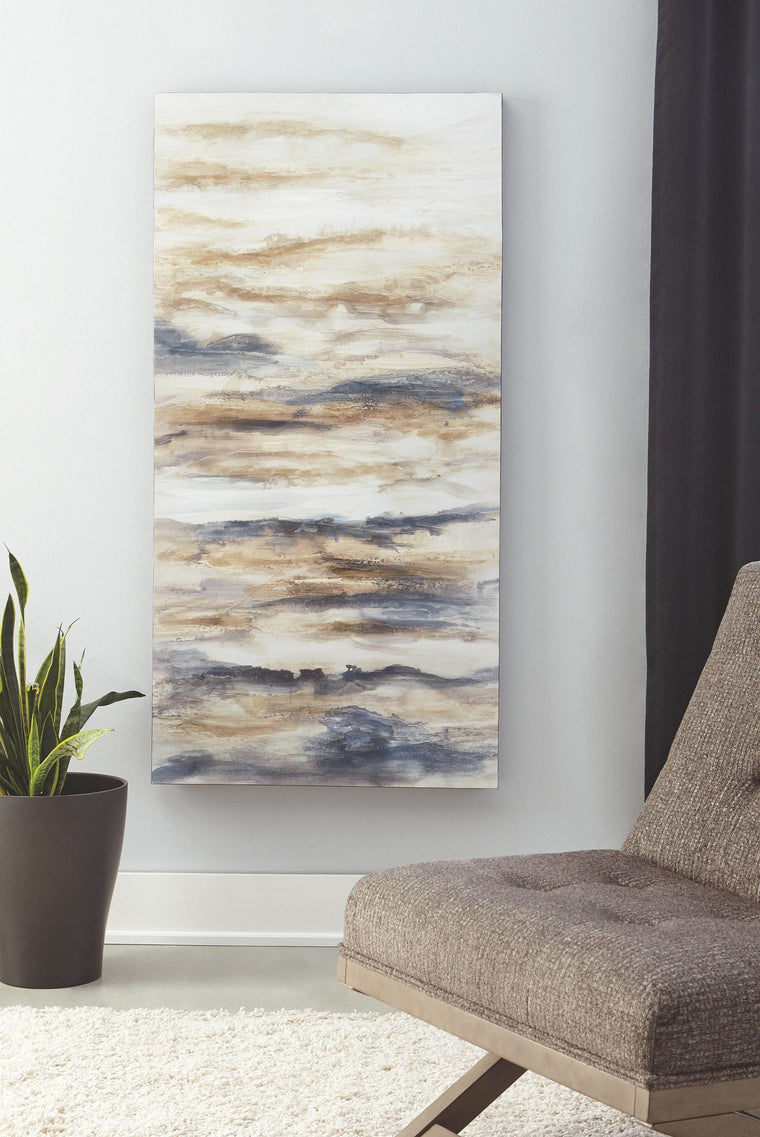 Joely - Blue / Tan - Wall Art - Forward Furniture