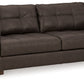 Luigi - Thunder - Sofa - Leather Match