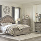 Lodenbay - 6 Pc. - Dresser, Mirror, Chest, King Panel Bed - Antique Gray