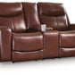 Bexhurst - Power Reclining Loveseat With Console / Adjustable Headrest