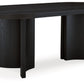 Rowanbeck - Black - Oval Dining Room Table