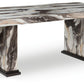 Jeshina - Dark Brown / Beige - Dining Table - Forward Furniture