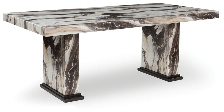 Jeshina - Dark Brown / Beige - Dining Table - Forward Furniture