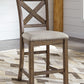 Moriville - Beige - Upholstered Barstool (Set of 2)