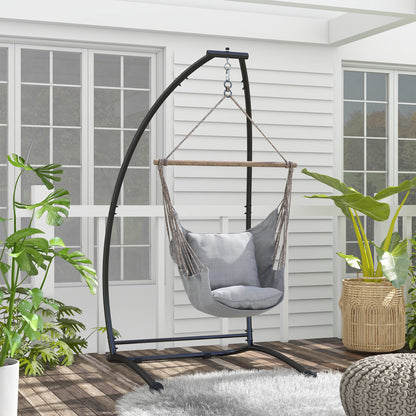 C-Shape Heavy Duty Metal Hammock Chair Stand