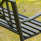 Steel Garden Bench for Outdoor, 2-person Patio Bench, Loveseat Furniture for Lawn, Deck, Yard, Porch, Entryway, Black