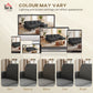 Sectional Sofa, U Shaped Couch with Double Chaise, Pillow-top Armrests and Spring Cushions, 2200lb Capacity, Dark Grey