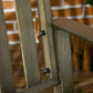 Outdoor Garden Bench, Metal Bench, Wood Look Slatted Frame Furniture for Patio, Park, Porch, Lawn, Yard, Deck, Black