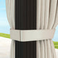 10' x 13' Hardtop Gazebo Canopy with UPF30+ Double Polycarbonate Roof, Aluminum Frame, Netting and Curtains, Beige