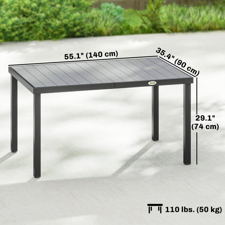 Rectangular Dining Table for 6, Composite Top