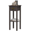 2-Tier Side Table with Drawer - Coffee