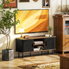 TV Stand Cabinet for TVs up to 55 Inches, TV Unit with Storage Shelves and Cabinets for Living Room, Black