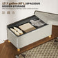 Storage Ottoman Bench, Velvet Upholstered Foldable Ottoman Footrest, Foot Stool with Wood Legs for Living Room, Bedroom