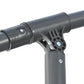9.6ft Offset Patio Umbrella Garden Hanging Parasol Banana Cantilever Umbrella with Base, Crank, Dark Grey