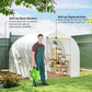 Portable Walk-In Tunnel Greenhouse Garden Warm House