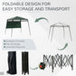 7' x 7' Green Pop-Up Canopy Tent with Backpack & Inclined Legs