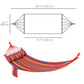 Cotton Hammock Portable Soft Swing Sleeping w/ Headrest & Side Pocket Deluxe Swing Chair for Beach, Yard, Bedroom, Patio, Porch, Indoor, Outdoor, Rainbow Stripes