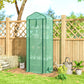 Mini Greenhouse with Screen Roof, Portable Small Greenhouse with Roll-Up Zipper Door