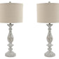 Bernadate - Poly Table Lamp (Set of 2) - Whitewash