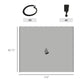 Gazebo Curtains, 10' x 10' Universal Replacement Privacy Curtain, 4-Panels Sidewall with Hooks/C-Rings, Light Grey