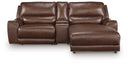 3 Pc. Right Arm Facing Press Back Power Chaise Sectional