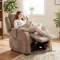 Massage Recliner Chair, Power Recliner with Quiet Brushless Motor, Remote, Pockets, 2 Memory Positions, Brown
