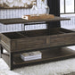 Johurst - Grayish Brown - LIFT TOP COCKTAIL TABLE