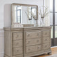 Lexorne - Gray - Dresser And Mirror