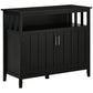 Sideboard Buffet Cabinet with 2 Doors - Black