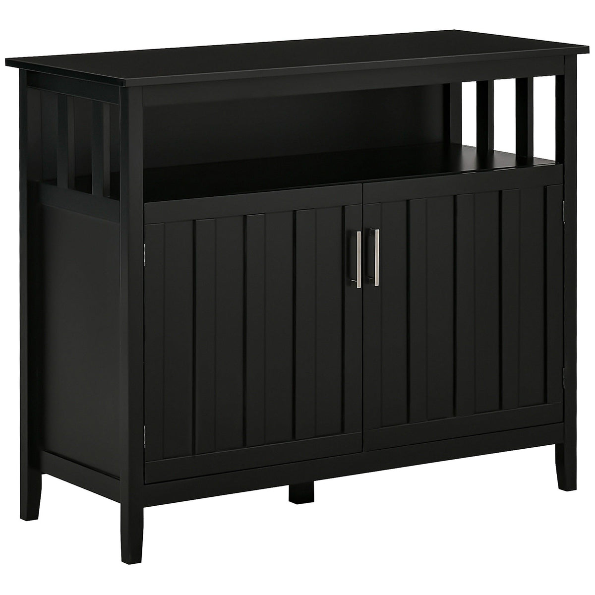 Sideboard Buffet Cabinet with 2 Doors - Black