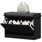 Shoe Storage with Seat, Upholstered Hallway Bench, Shoe Bench with Flip Drawer, Adjustable Shelf for 4-6 Pairs of Shoes