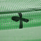 9.7' x 3.3' x 2.5' Mini Tunnel Greenhouse with PE Cover Garden Green Grow Shed with Steel Frame Zipped Doors, Dark Green