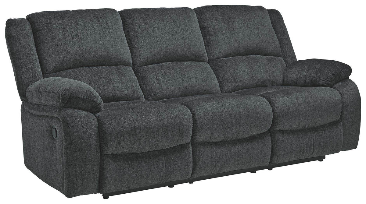 Draycoll - Slate - Reclining Sofa - Fabric - Forward Furniture