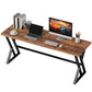 71" Industrial Computer Desk with X-Frame - Rustic Brown